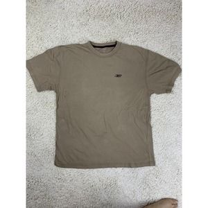 Reebok Shirt Men's XL Tan Short Sleeve T-Shirt